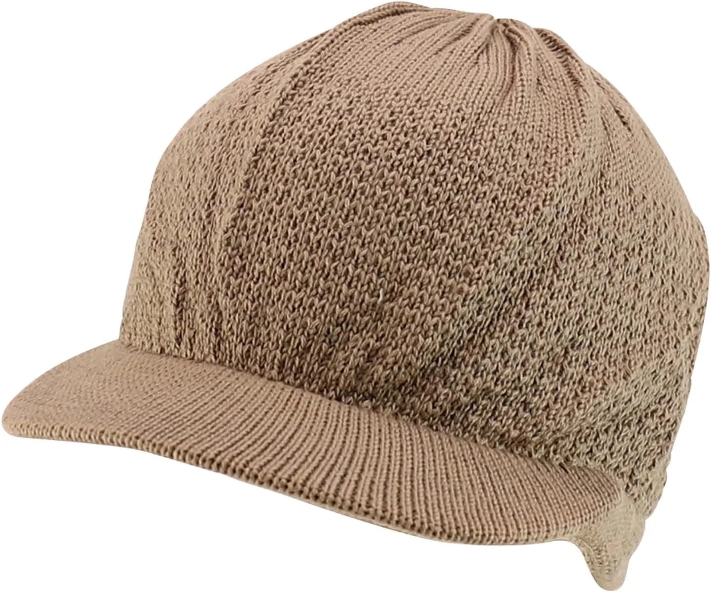 100% Cotton Rasta Knit Beanie Visor