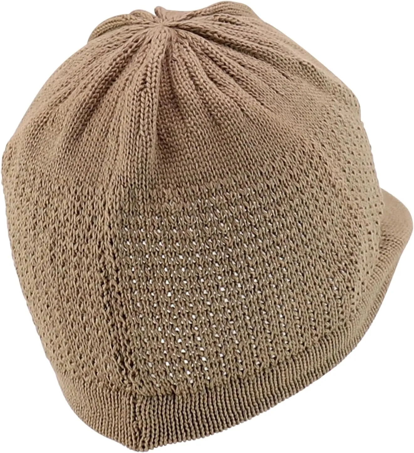 100% Cotton Rasta Knit Beanie Visor