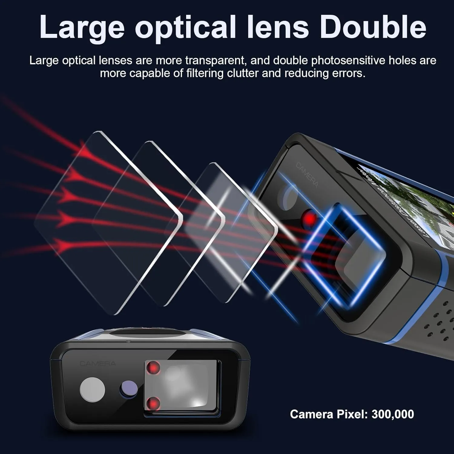 330ft Laser Distance Measuring Tool with Camera, Long Range Laser Meters with Tripod for Home Renovation, Interior Design, DIY Projects, Area, Volume & Distance Measurement
