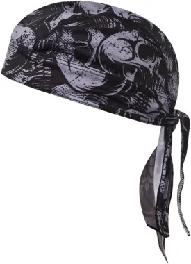 3D Bandanna Cap for Men Sweat Wicking Head Wrap Quick Dry Motorcycle Summer Helmet Lining Skull Caps Outdoor Activities