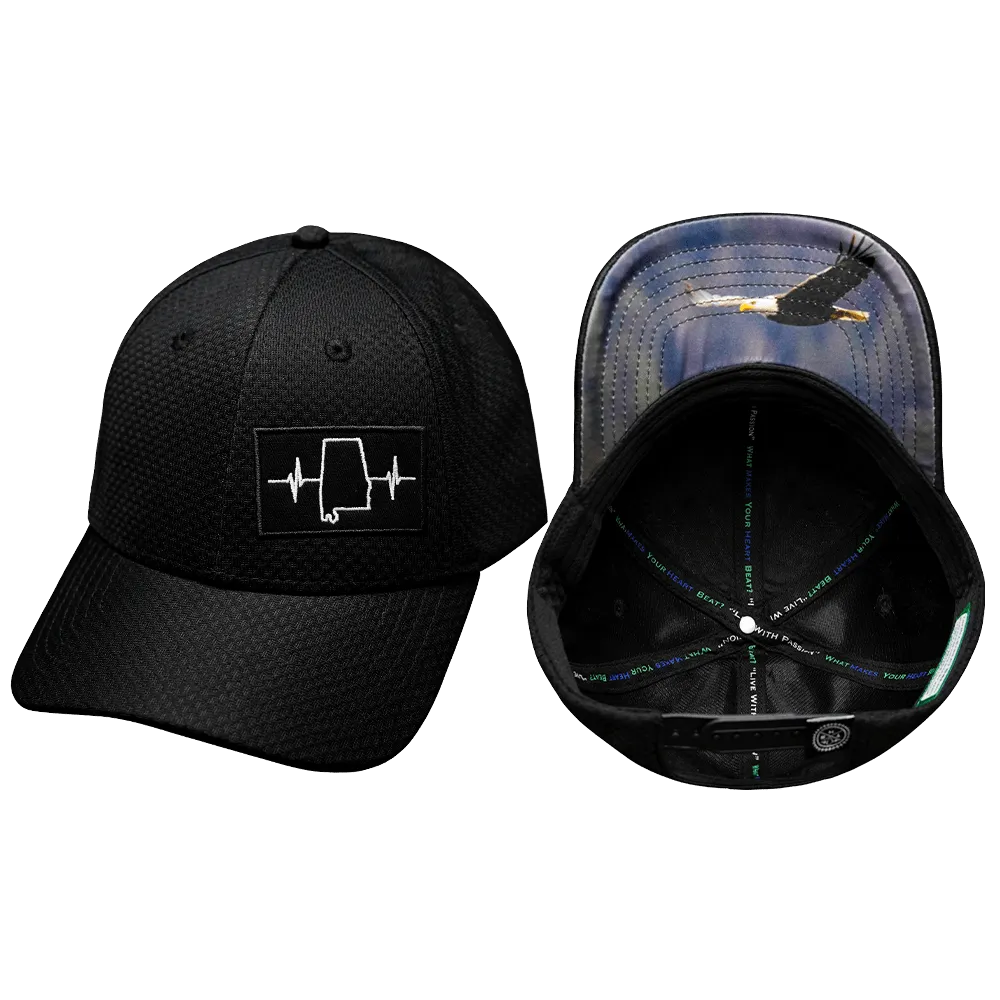 Alabama Hat | Airmesh | Athletic Fit | Black