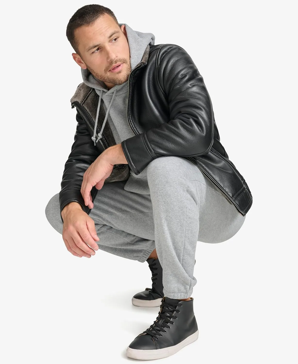 Calvin Klein Men's Everyday Essential Faux Fur Lining Jacket