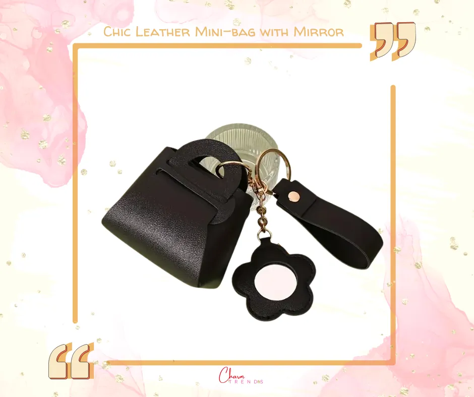 Chic Mini-bag with flower Mirror