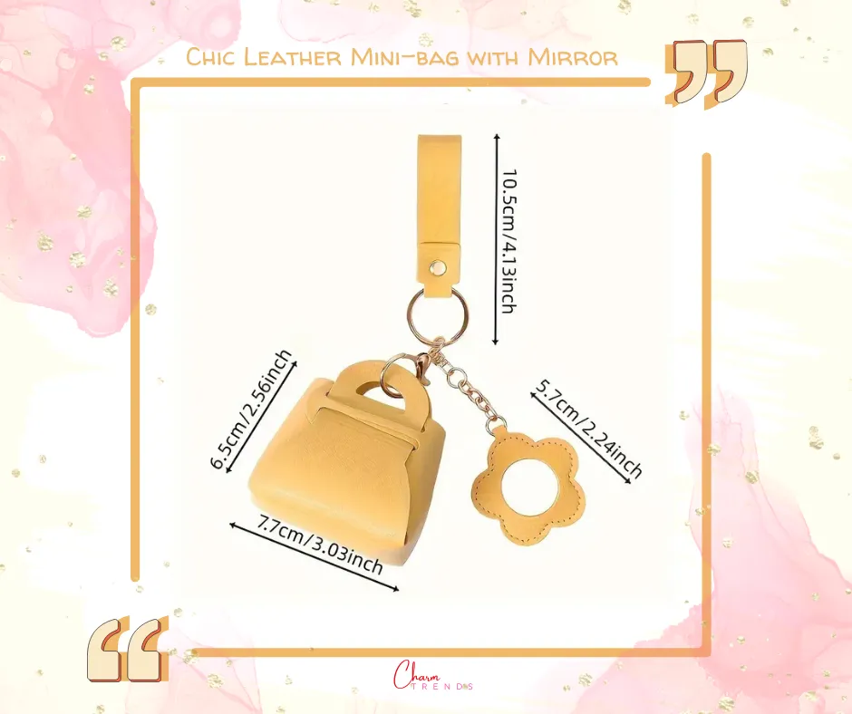 Chic Mini-bag with flower Mirror