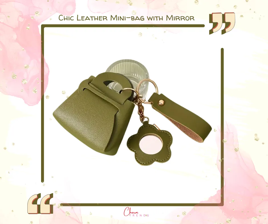 Chic Mini-bag with flower Mirror