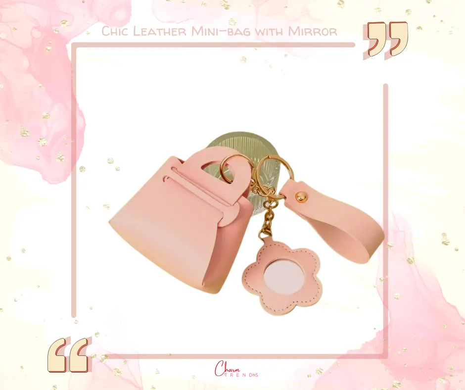 Chic Mini-bag with flower Mirror