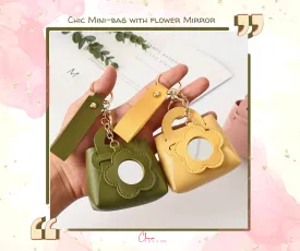 Chic Mini-bag with flower Mirror