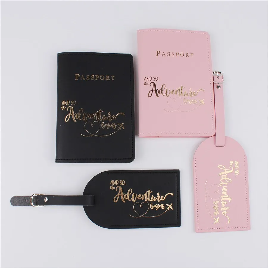 Chic Wedding Passport Set for Couples