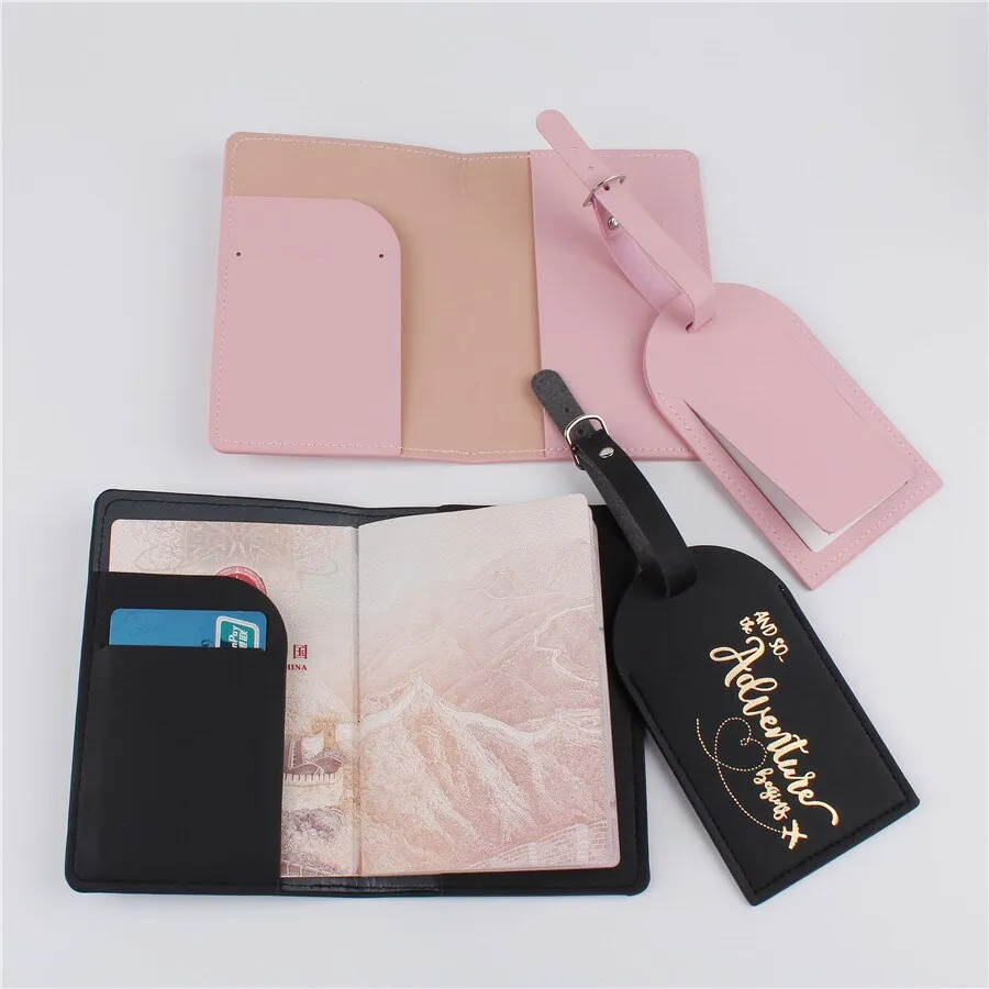 Chic Wedding Passport Set for Couples
