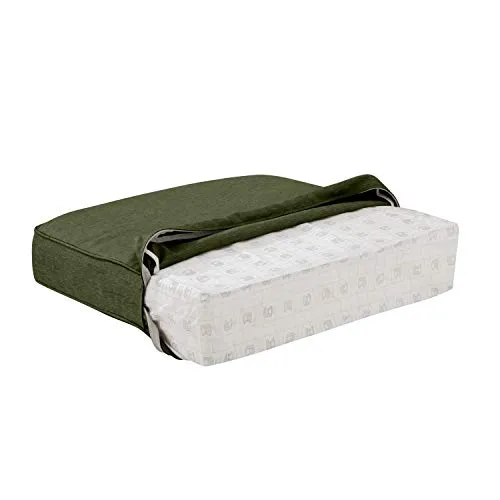 Classic Accessories Montlake Water-Resistant 59 x 18 x 3 Inch Outdoor Bench/Settee Cushion, Patio Furniture Swing Cushion, Heather Fern Green, Patio Loveseat Cushion