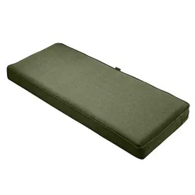 Classic Accessories Montlake Water-Resistant 59 x 18 x 3 Inch Outdoor Bench/Settee Cushion, Patio Furniture Swing Cushion, Heather Fern Green, Patio Loveseat Cushion