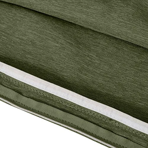 Classic Accessories Montlake Water-Resistant 59 x 18 x 3 Inch Outdoor Bench/Settee Cushion, Patio Furniture Swing Cushion, Heather Fern Green, Patio Loveseat Cushion