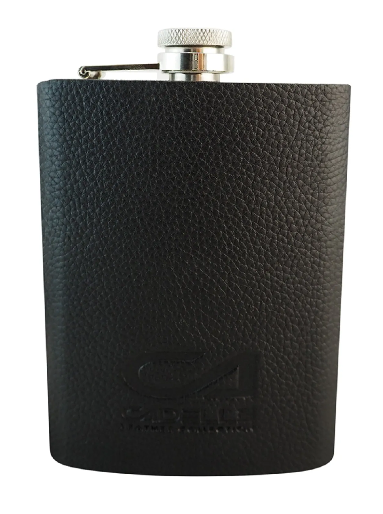 Classic Leather Bound 8oz Hipflask