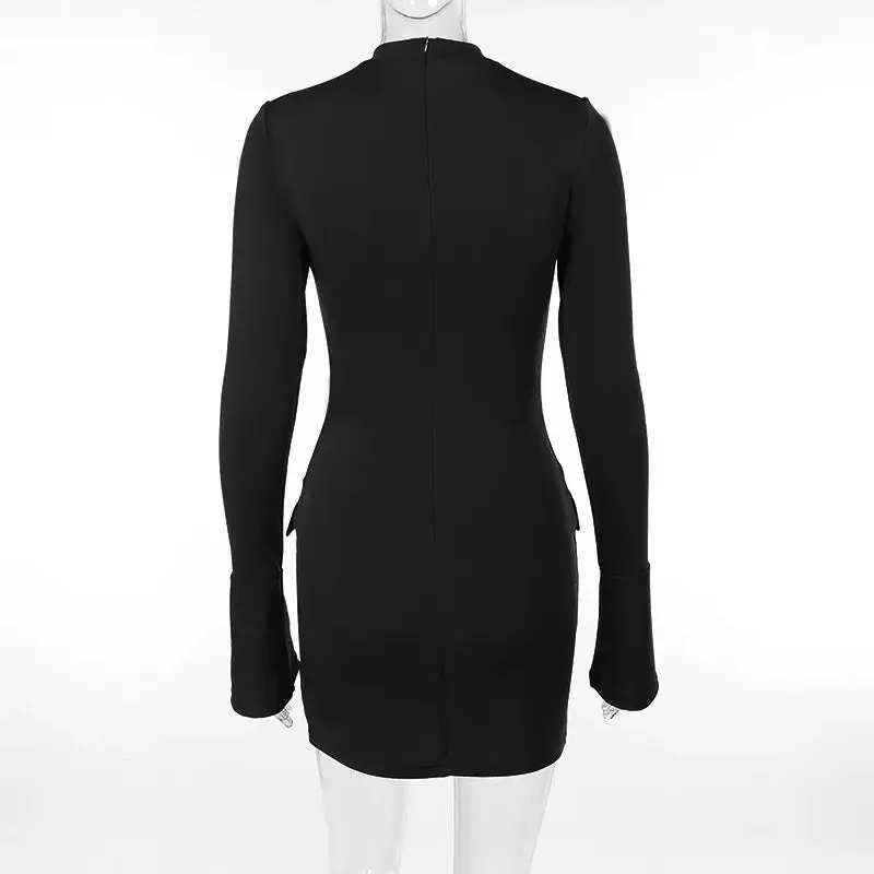 Cold Hearted Long Sleeve Mini Dress