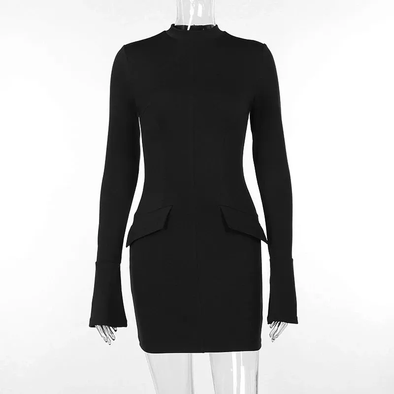Cold Hearted Long Sleeve Mini Dress