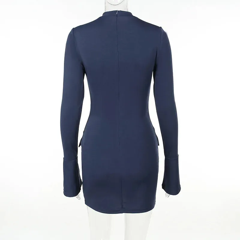 Cold Hearted Long Sleeve Mini Dress