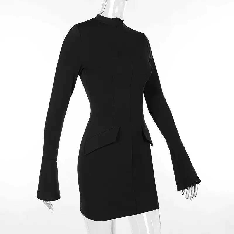 Cold Hearted Long Sleeve Mini Dress