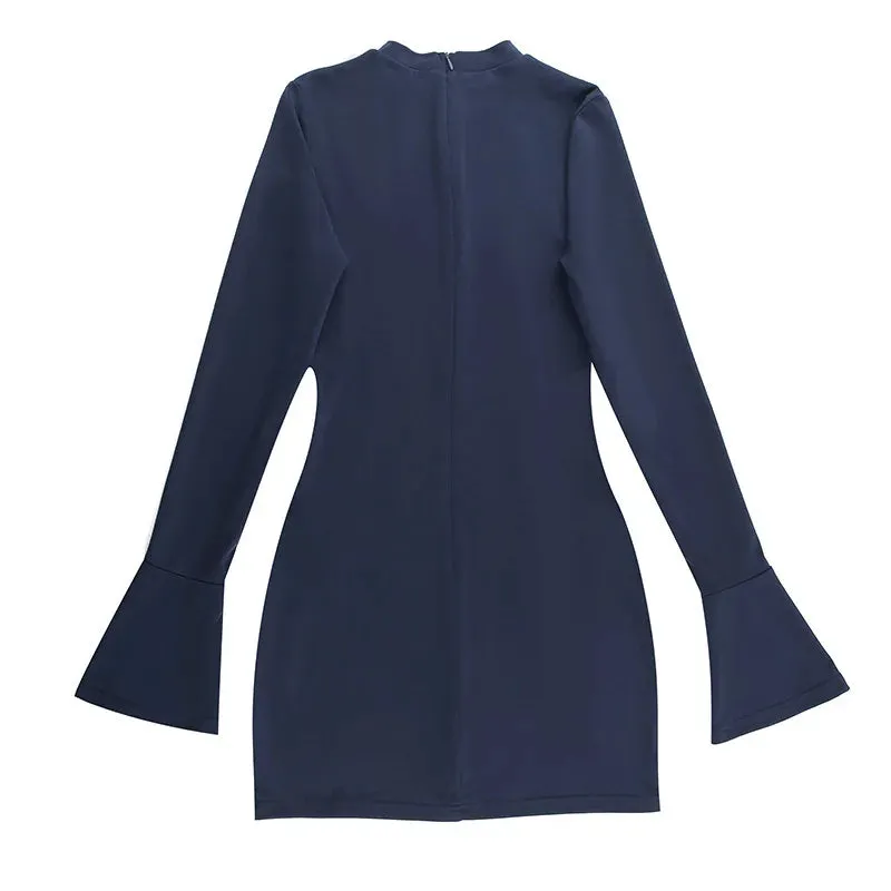 Cold Hearted Long Sleeve Mini Dress