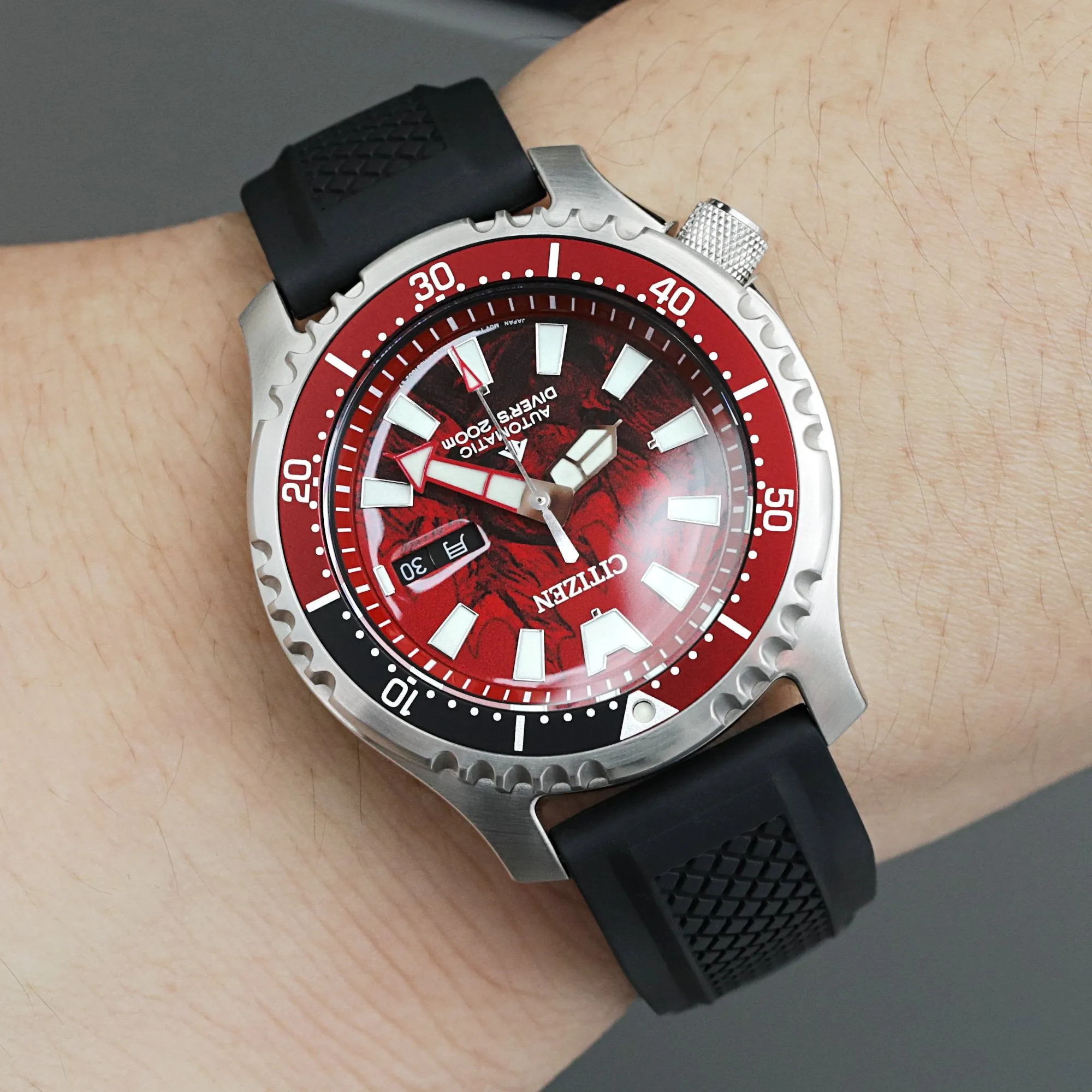 Crisscross Black FKM Quick Release Rubber Strap