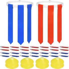 DkOvn 14/28/56pcs Flag Football Belt Kit, for Youths, Adults
