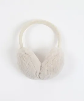 Eco Faux Fur Earmuffs - Pearl