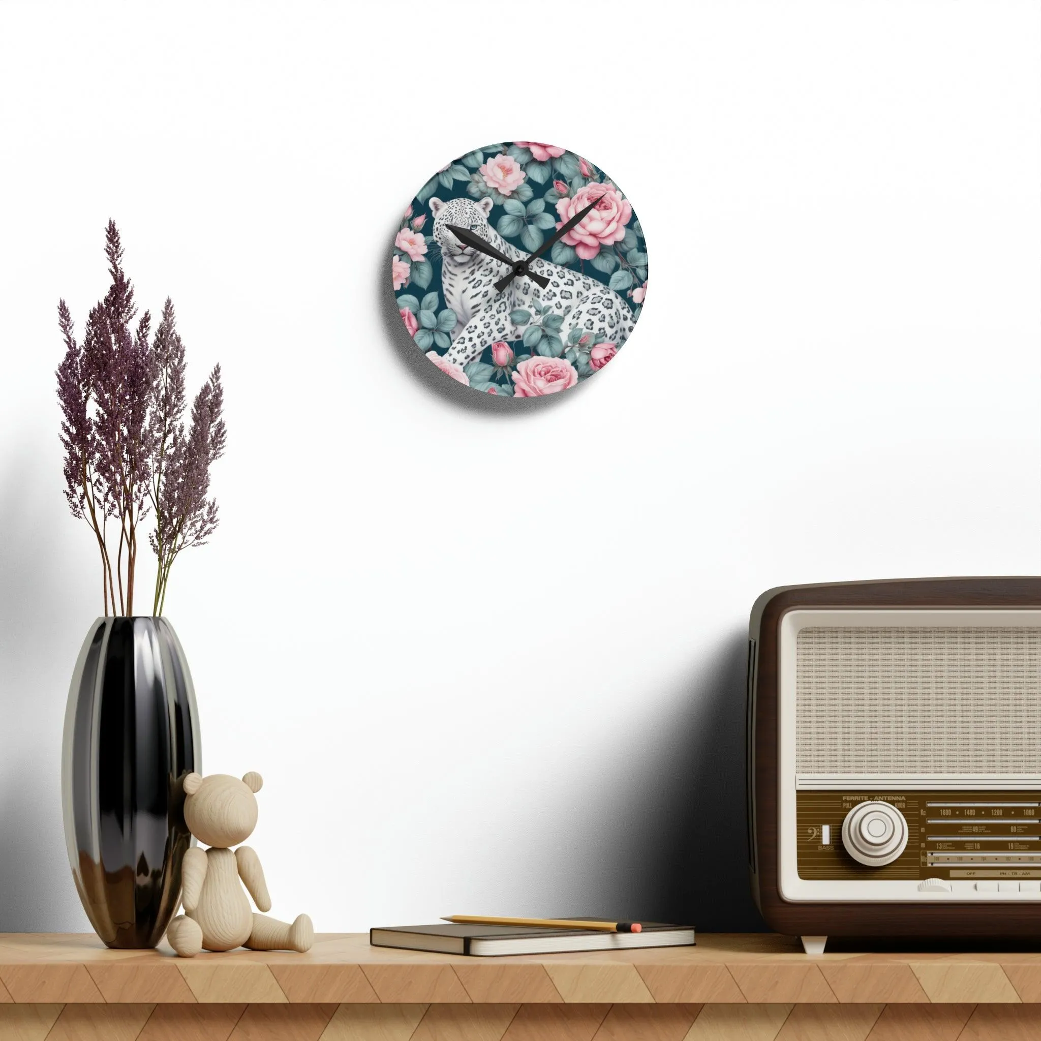 Elegant Business Wall Clock Duo with Stylish Wooden Frames | Luxurious Timepieces