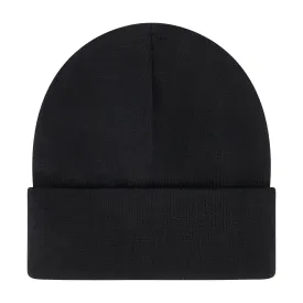 Elowel Beanie Hats for Men and Women - 100% Acrylic Thick Thermal Knit Skull Beanie Winter Hat - Unisex Cuffed Plain Black Beanie Hat