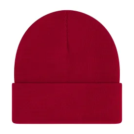 Elowel Beanie Hats for Men and Women - 100% Acrylic Thick Thermal Knit Skull Beanie Winter Hat - Unisex Cuffed Plain Purplish Red Beanie Hat