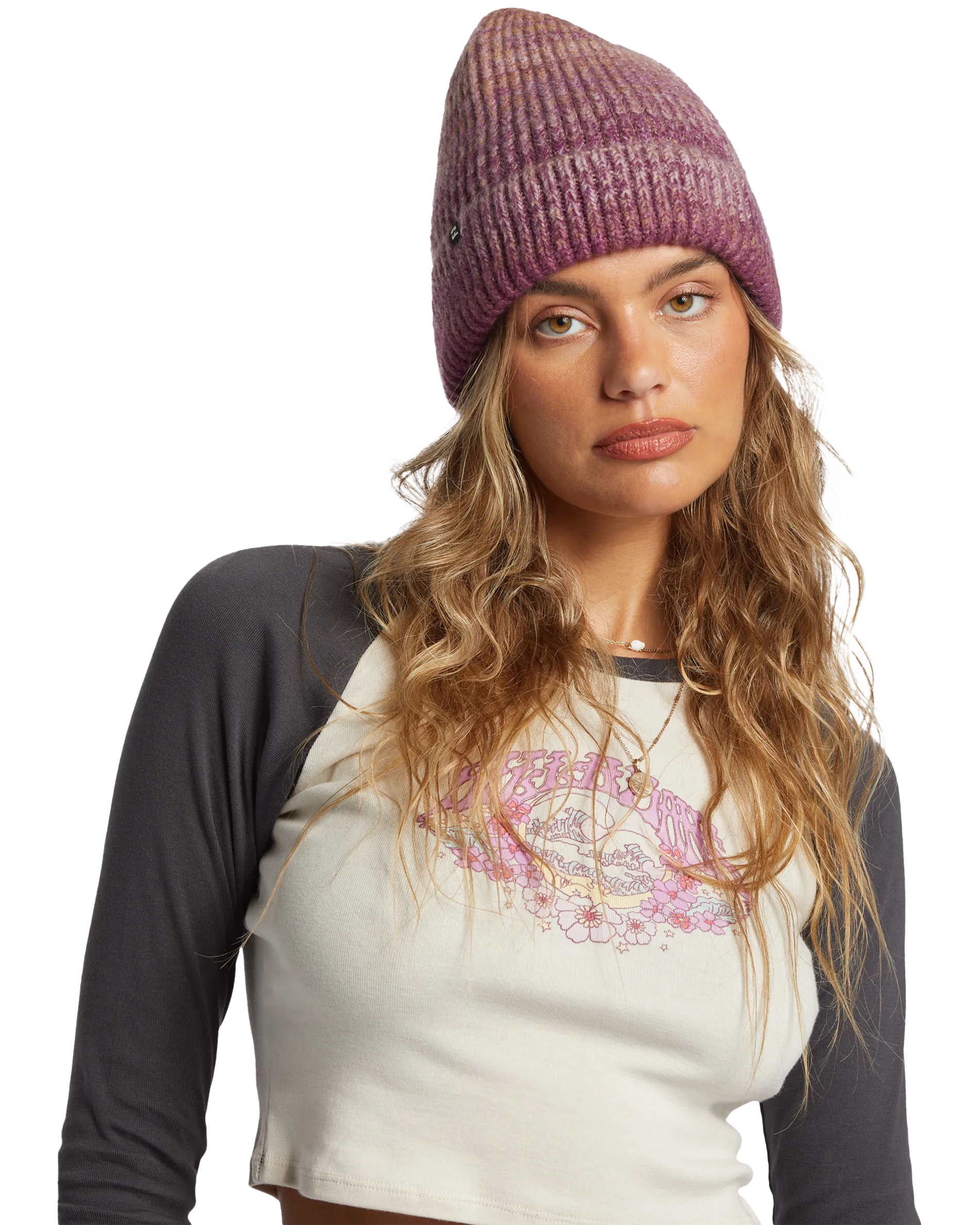 Even Tide Beanie in Purple
