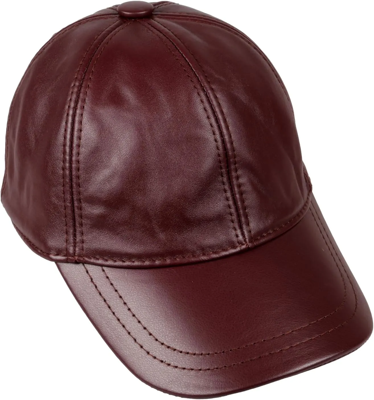 Genuine Leather Unisex Baseball Cap