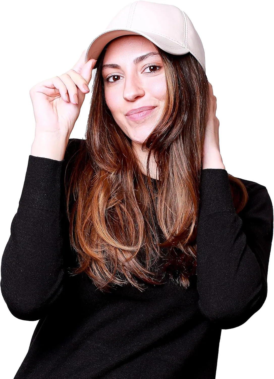 Genuine Leather Unisex Baseball Cap