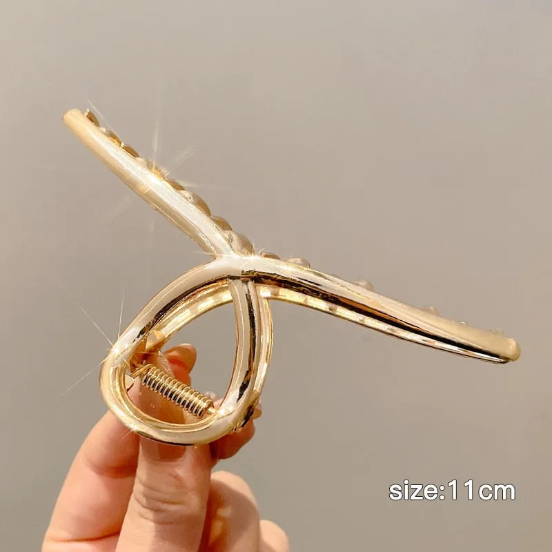 Geometric Gold & Silver Hair Claw