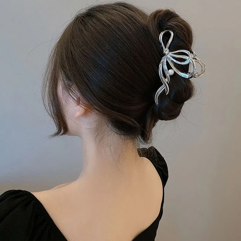 Geometric Gold & Silver Hair Claw