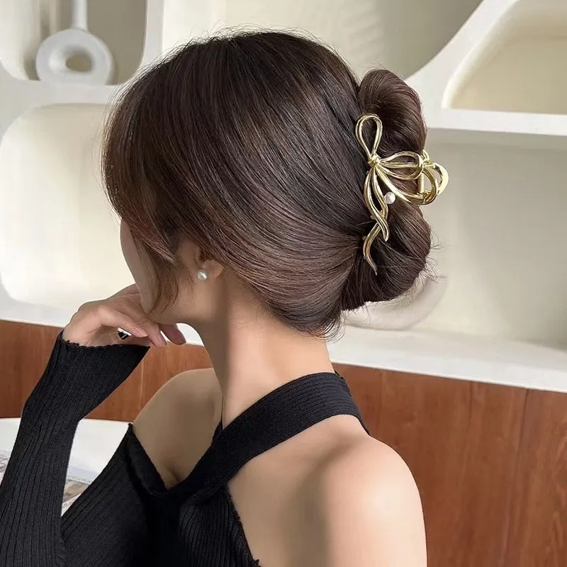 Geometric Gold & Silver Hair Claw
