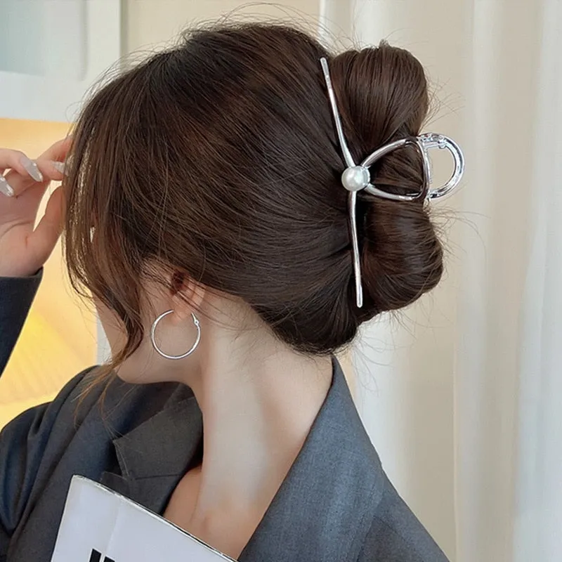 Geometric Gold & Silver Hair Claw
