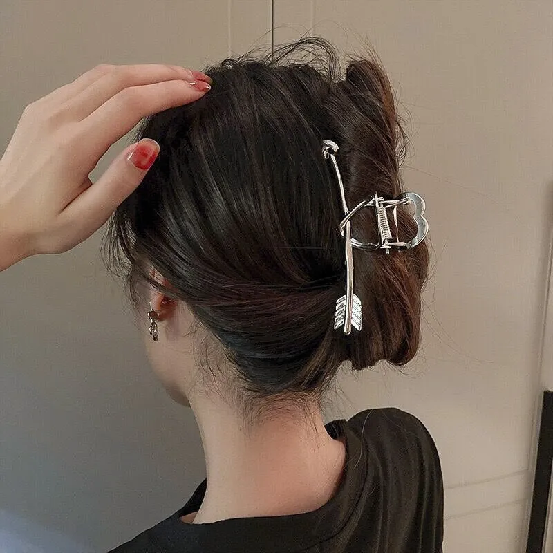 Geometric Gold & Silver Hair Claw