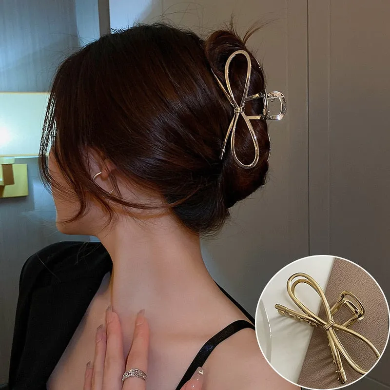 Geometric Gold & Silver Hair Claw
