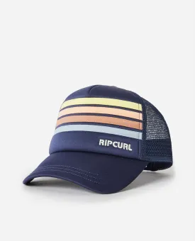Girls Mixed Trucker Cap in Navy