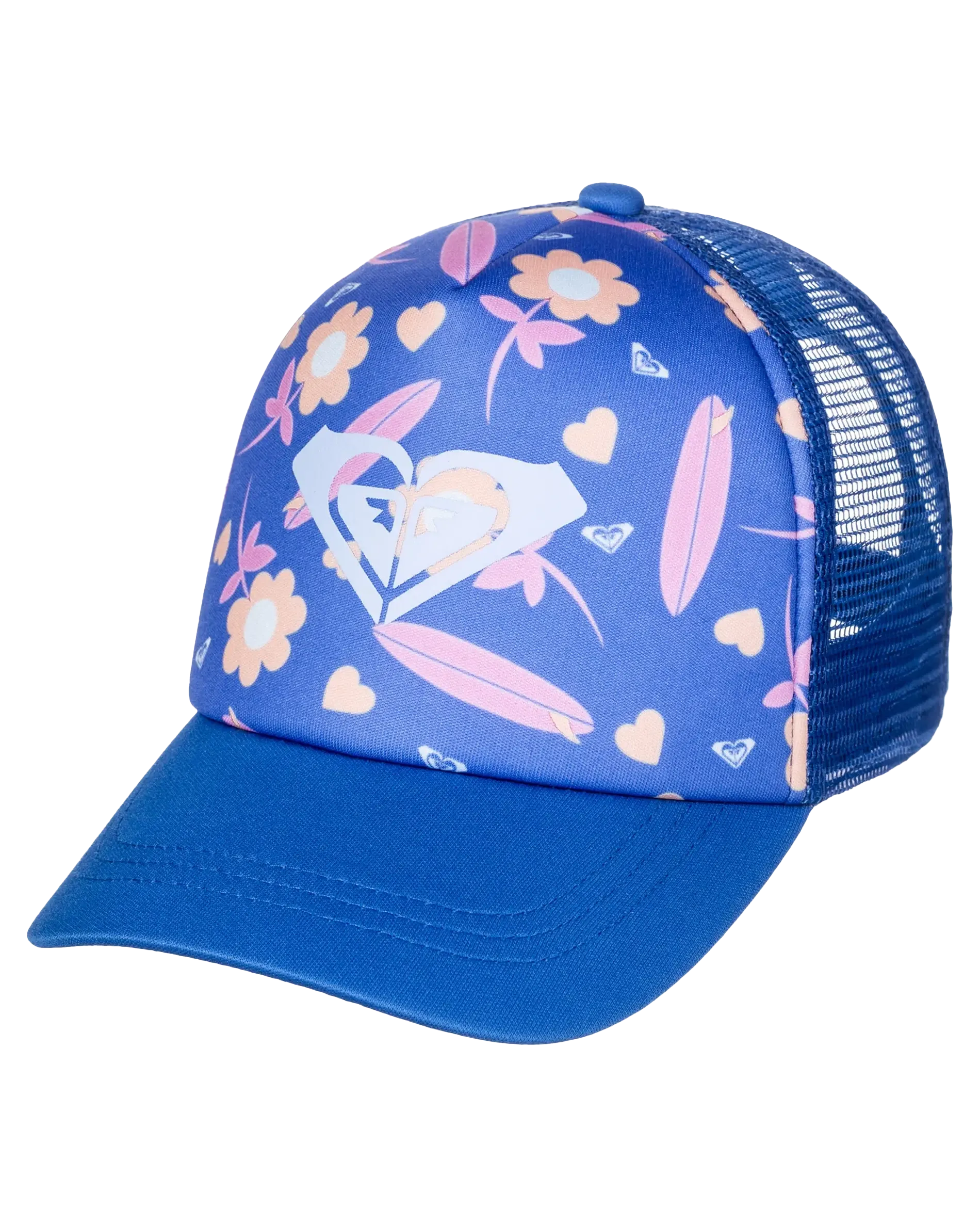 Girls Sweet Emotions Trucker Cap in Ultramarine & Lorem