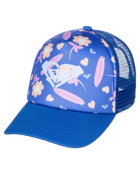Girls Sweet Emotions Trucker Cap in Ultramarine & Lorem
