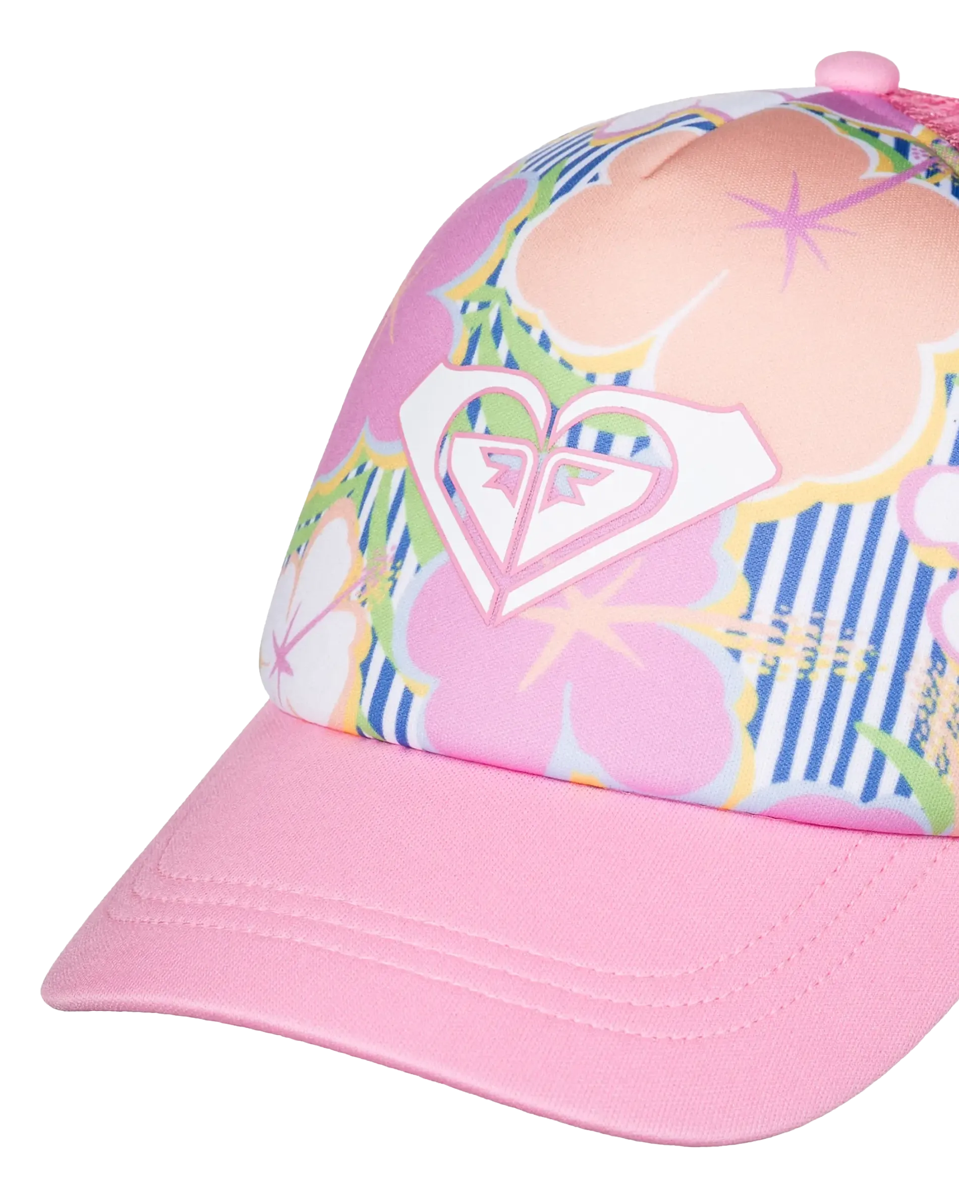 Girls Sweet Emotions Trucker Cap in Ultramarine & Teenie Flower