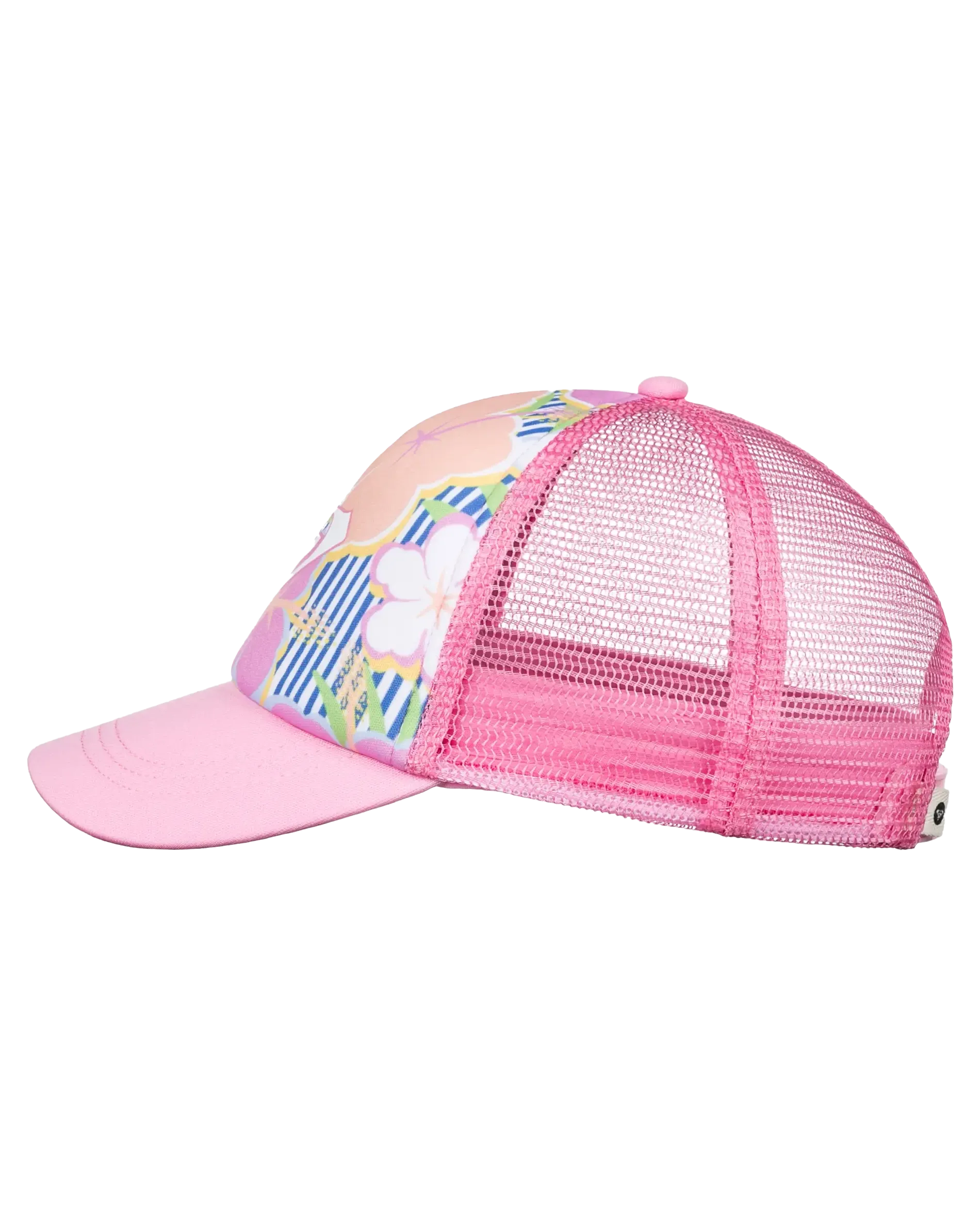 Girls Sweet Emotions Trucker Cap in Ultramarine & Teenie Flower