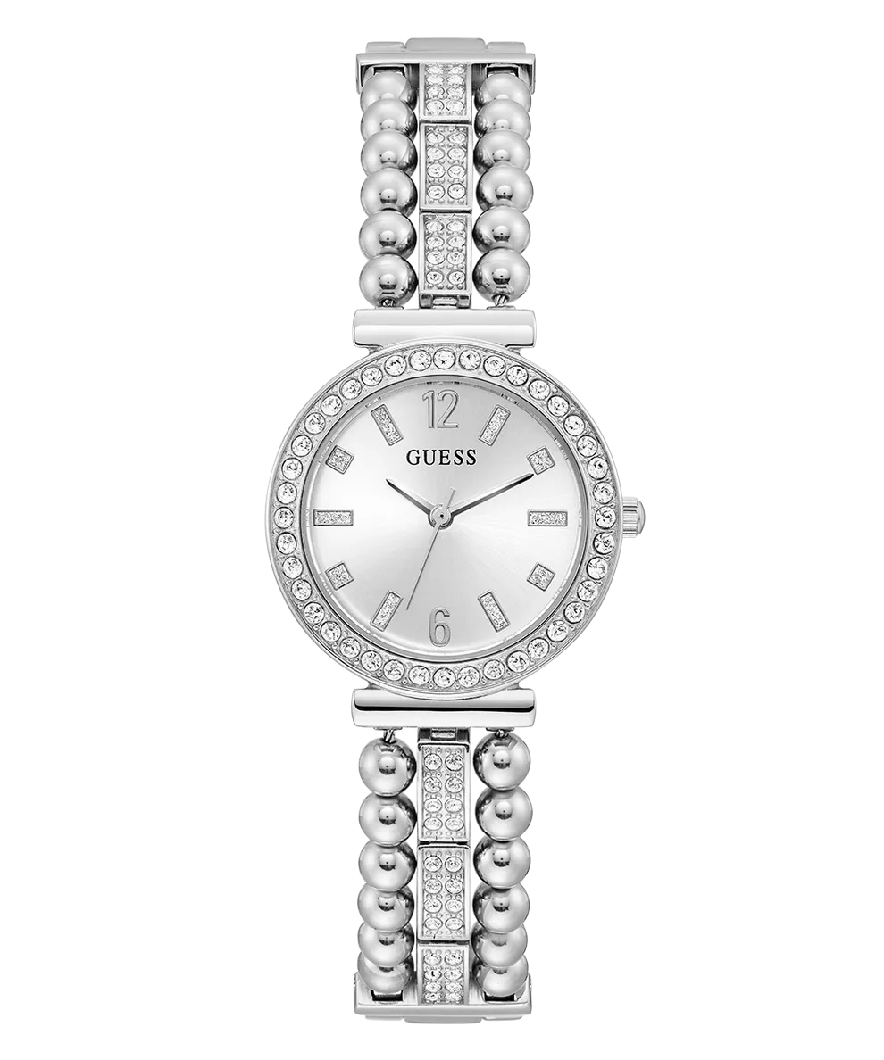 GUESS Ladies Silver Tone Analog Watch – Model GW0401L1