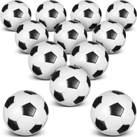 HyDren 12 Packs Soccer Ball with Pump Official Size Soccer Ball for Indoor Outside Game Training Practice Sport Gift for Kids Teens Adults Back to School(Size 4,Black, White)
