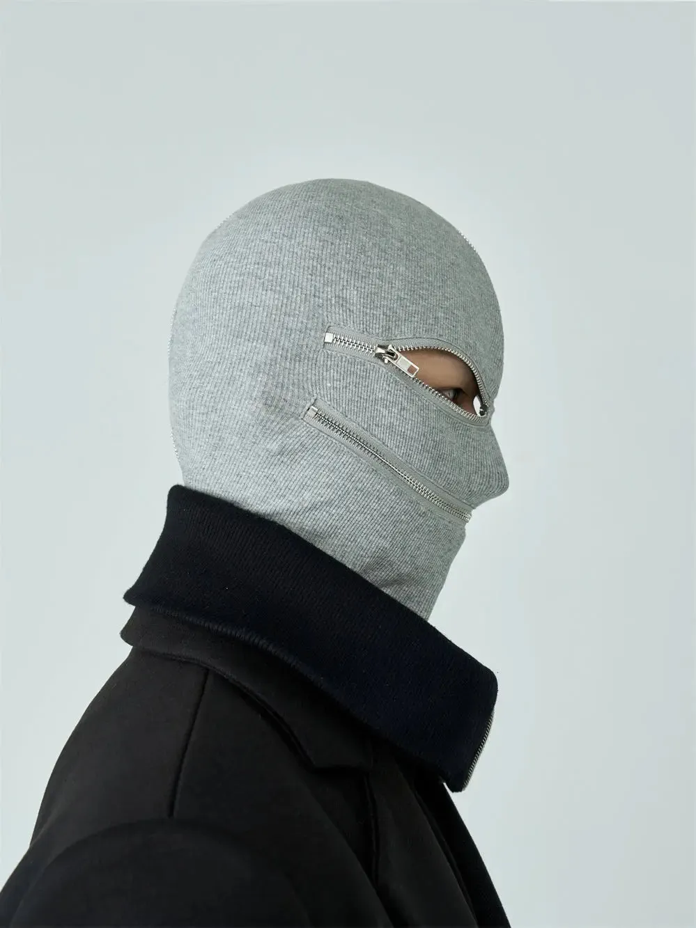 Knitted Zipper Face Mask