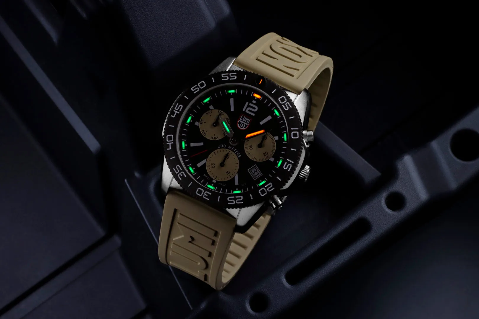 Luminox Pacific Diver Chronograph Black Dial Watch XS.3150