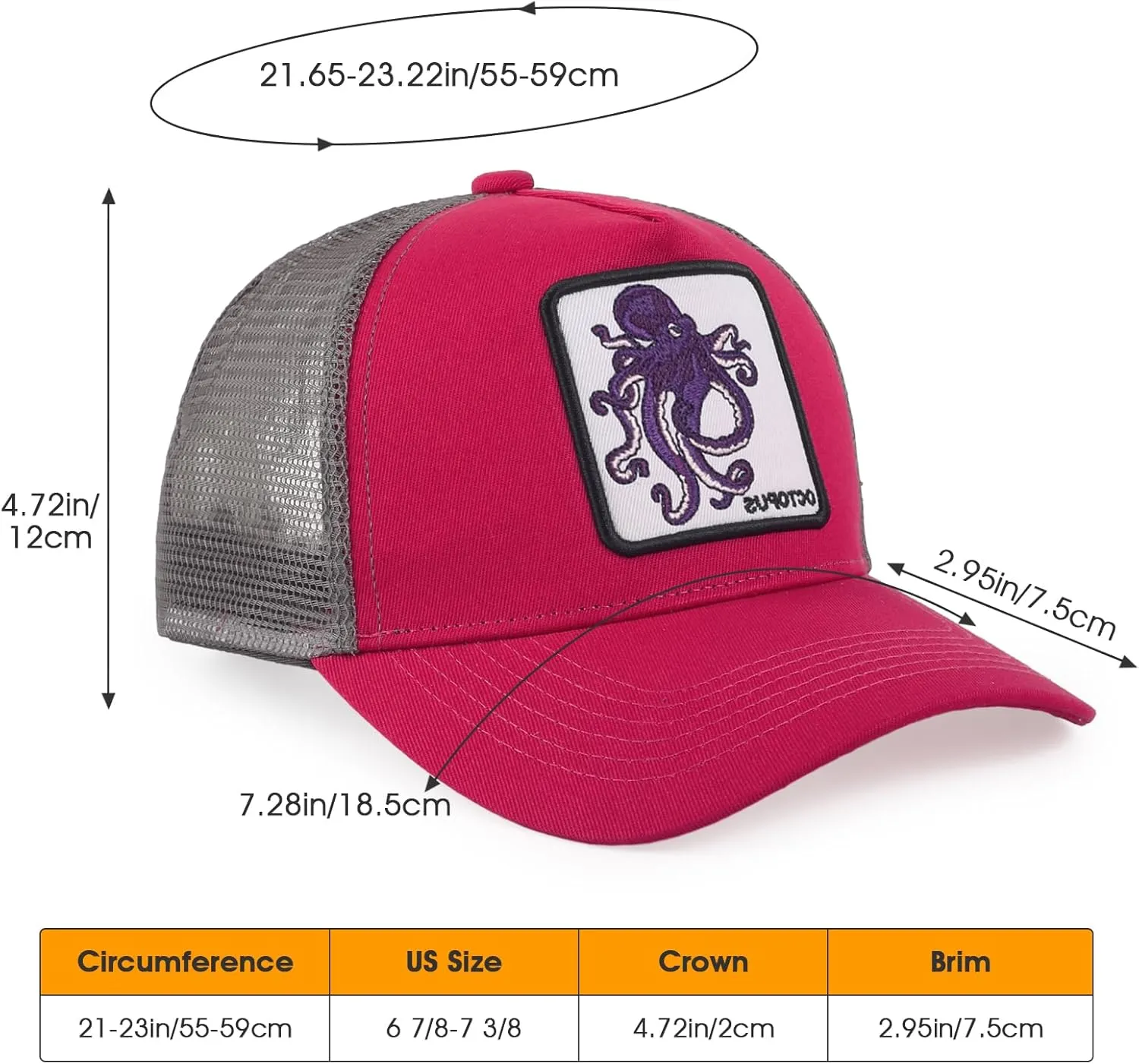 Mens Trucker Hats Mesh Snapback Animal Baseball Hats Unisex Running Sport Cap for Women Men