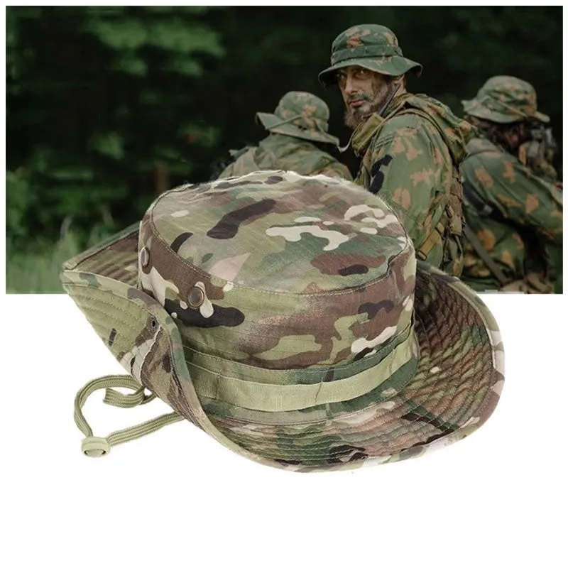 Outdoor Hunting Camouflage Cap Unisex Wide Brim Jy-3