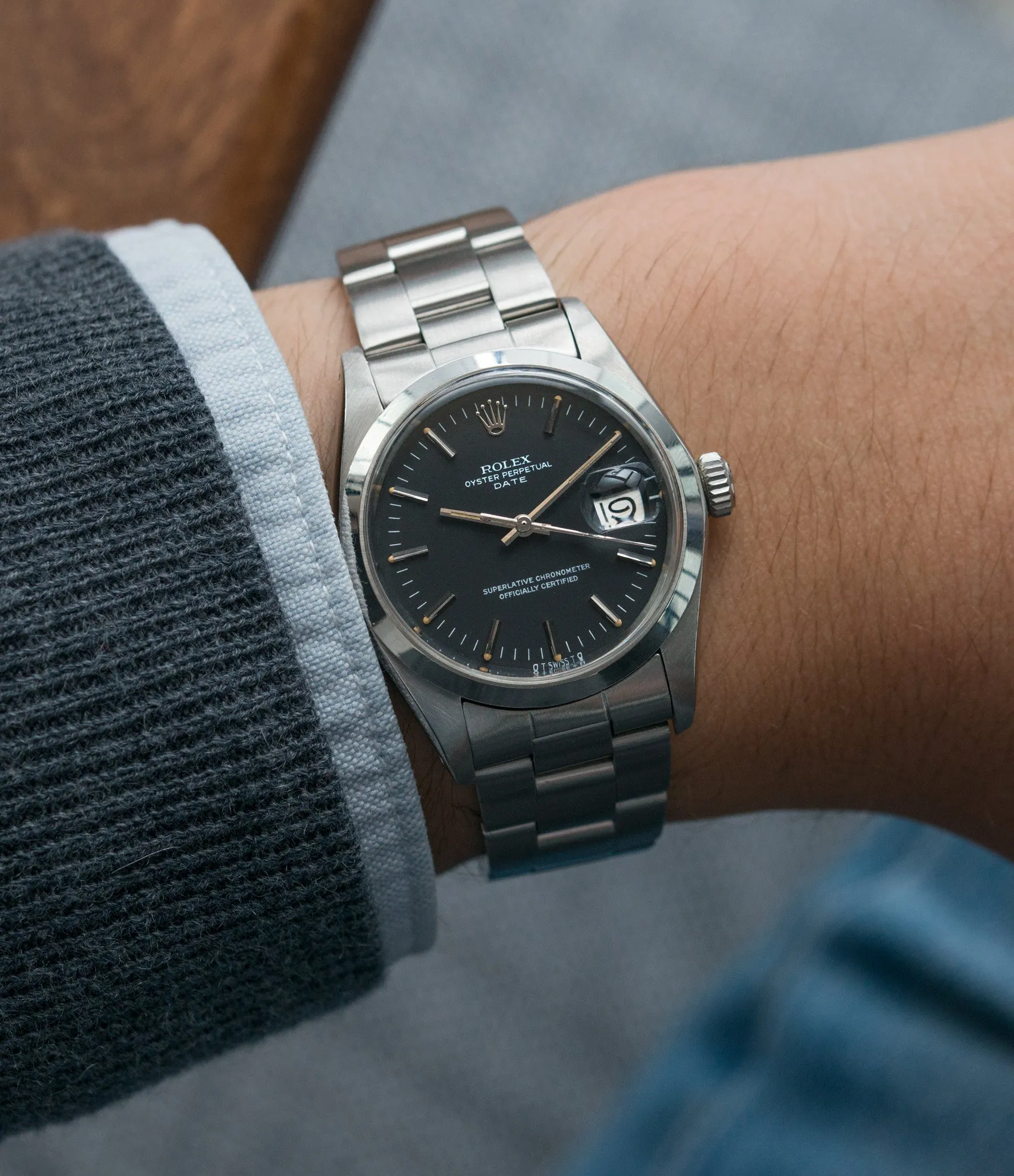 Oyster Perpetual Date 1500 | 'Sigma' Grey | Steel