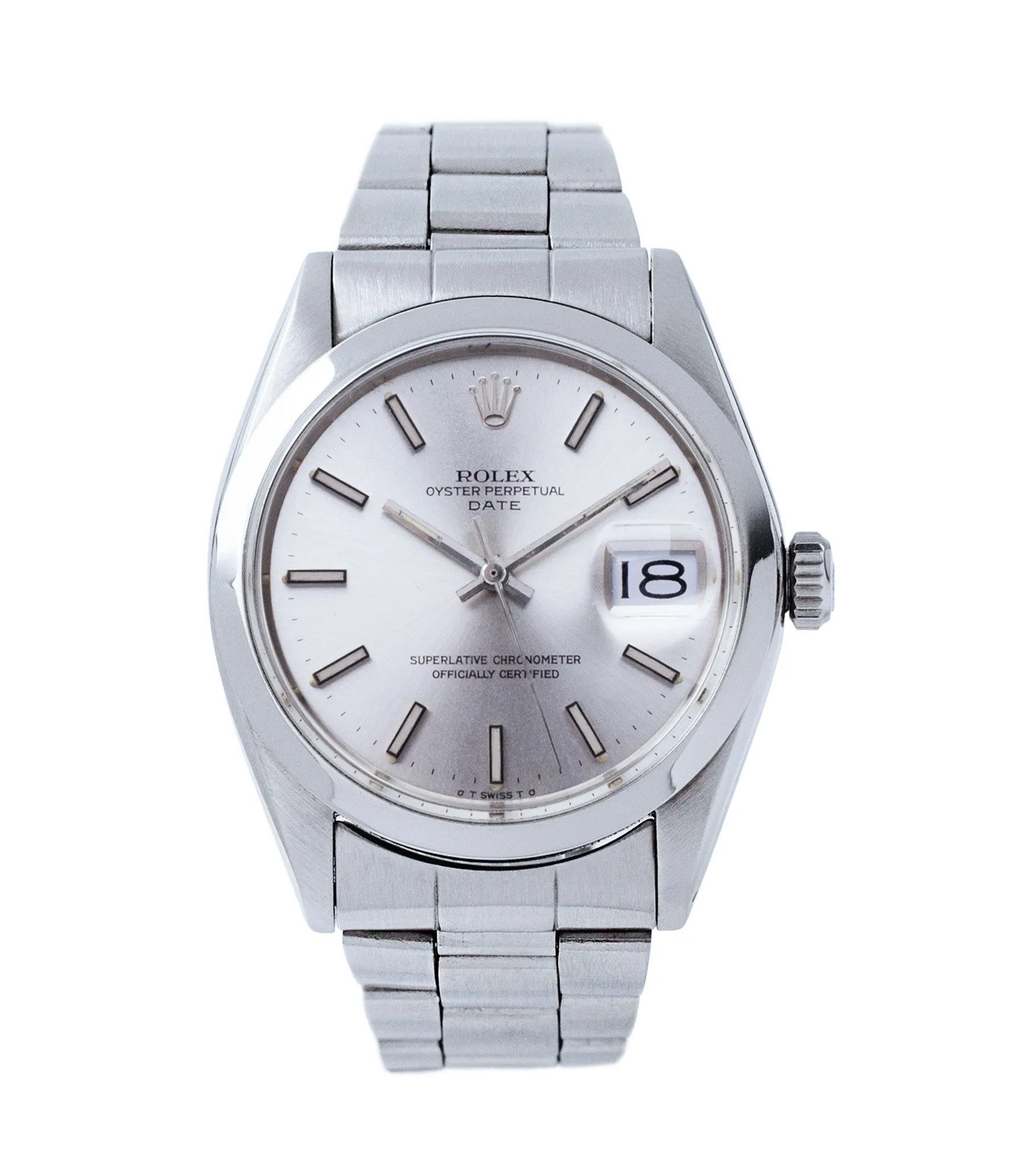 Oyster Perpetual Date 1500 | 'Sigma' Silver | Steel